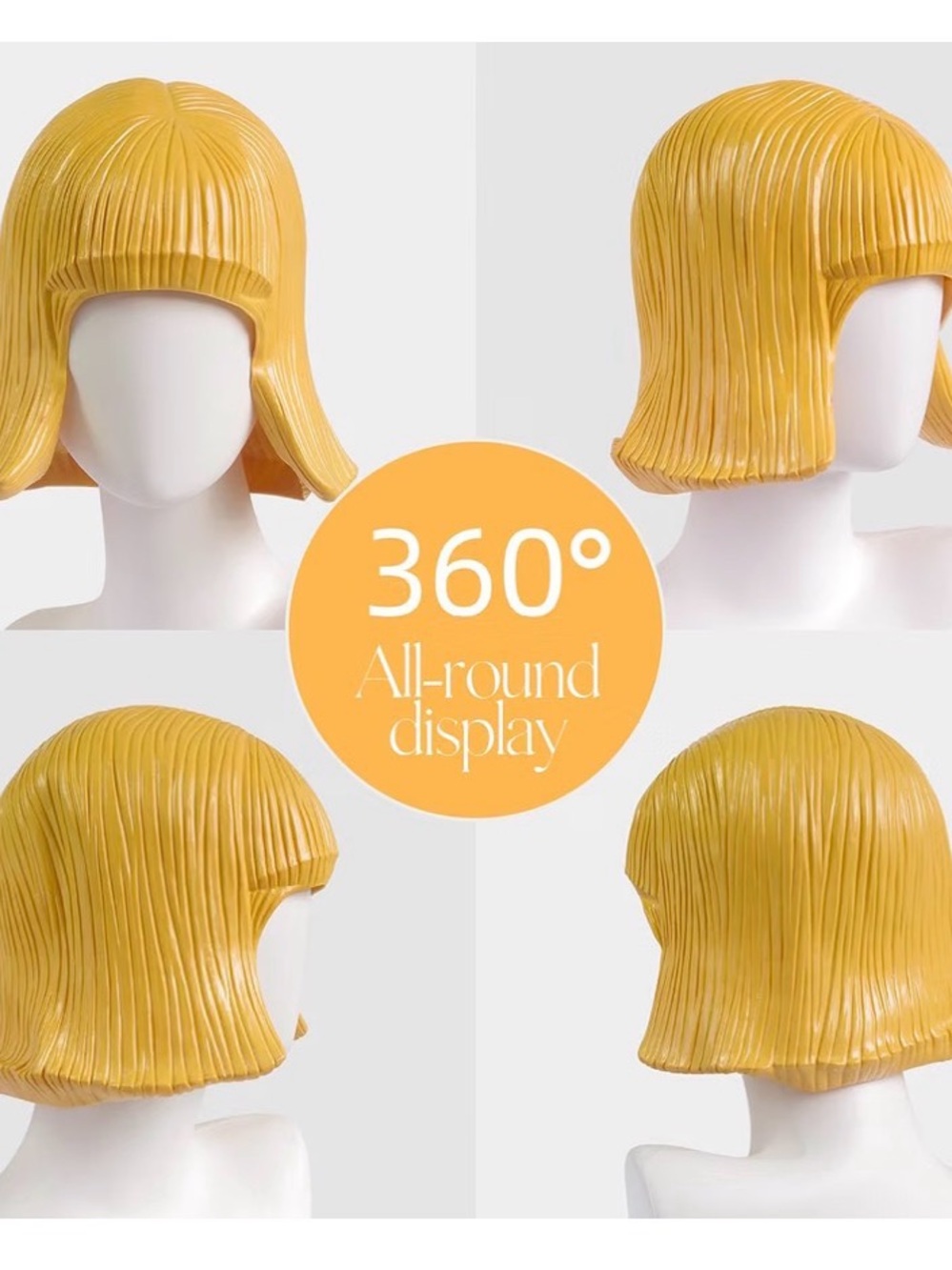 Latex cartoon wig